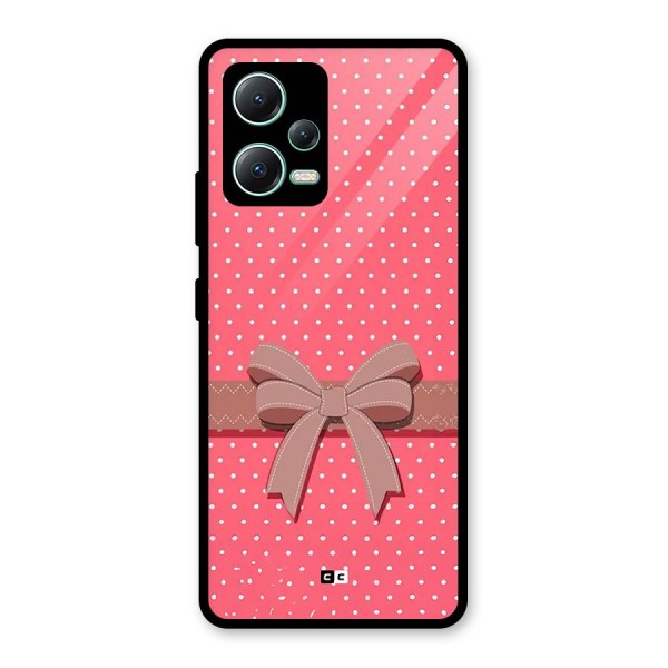 Gift Ribbon Glass Back Case for Redmi Note 12 5G