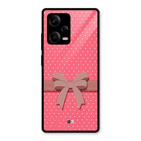 Gift Ribbon Glass Back Case for Redmi Note 12 Pro