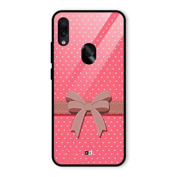 Gift Ribbon Glass Back Case for Redmi Note 7S