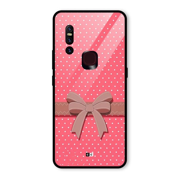 Gift Ribbon Glass Back Case for Vivo V15