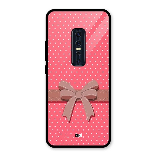 Gift Ribbon Glass Back Case for Vivo V17 Pro