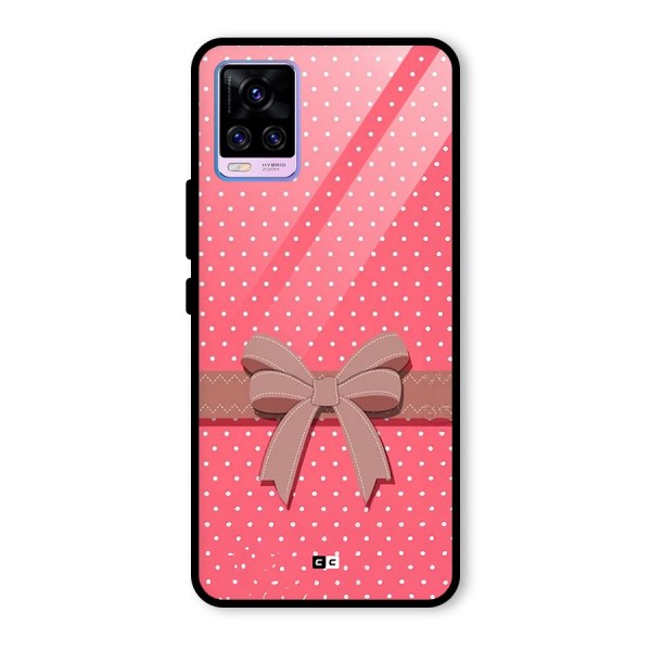 Gift Ribbon Glass Back Case for Vivo V20 Pro