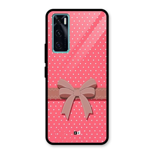 Gift Ribbon Glass Back Case for Vivo V20 SE