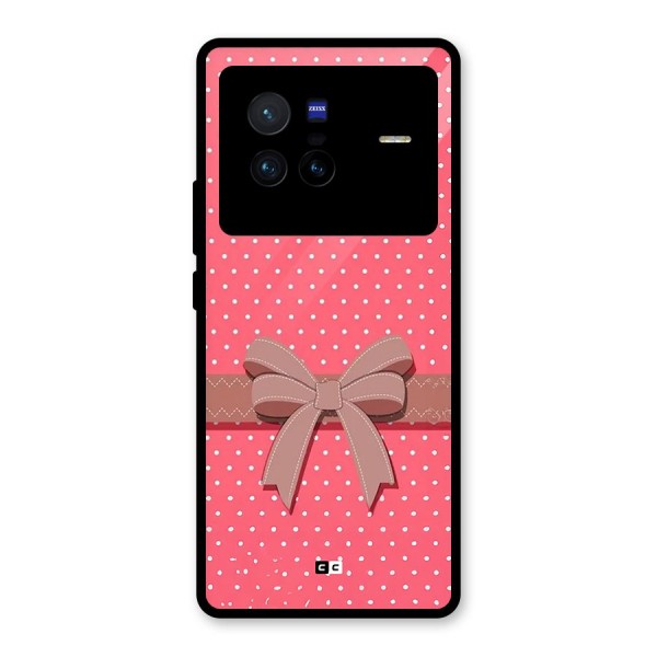 Gift Ribbon Glass Back Case for Vivo X80