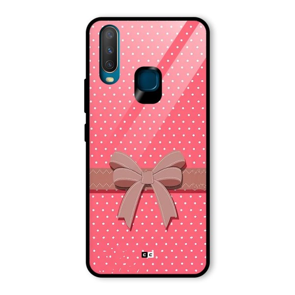 Gift Ribbon Glass Back Case for Vivo Y12