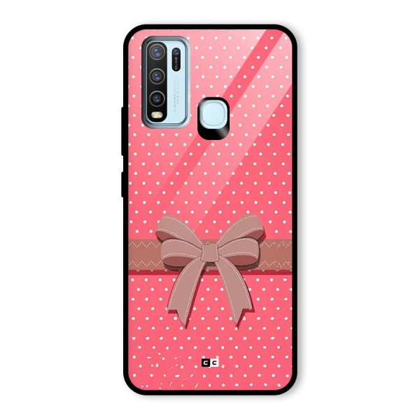 Gift Ribbon Glass Back Case for Vivo Y50