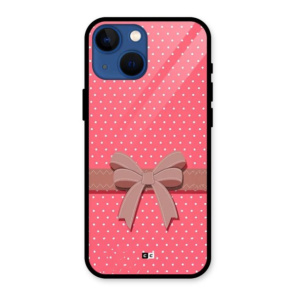 Gift Ribbon Glass Back Case for iPhone 13 Mini