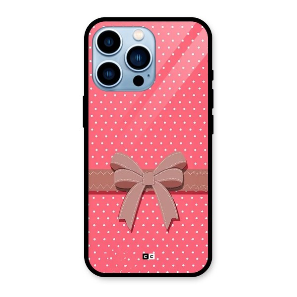 Gift Ribbon Glass Back Case for iPhone 13 Pro