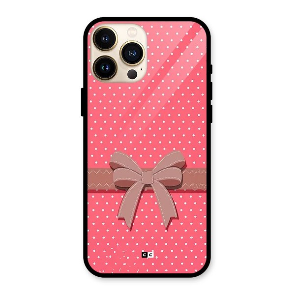 Gift Ribbon Glass Back Case for iPhone 13 Pro Max