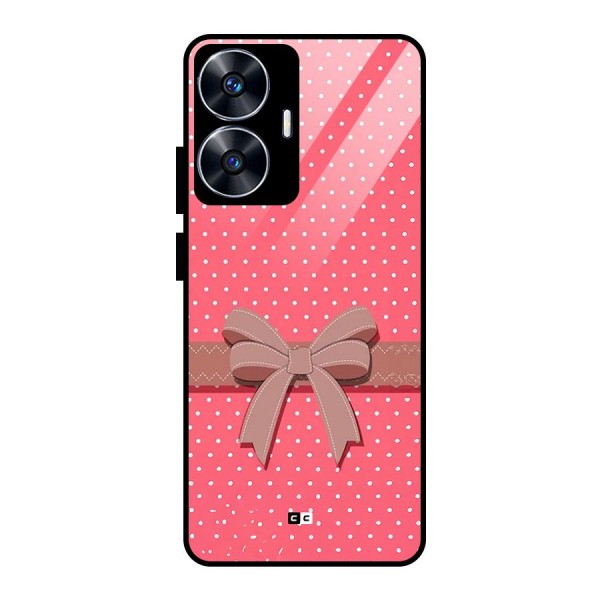 Gift Ribbon Glass Back Case for realme C55