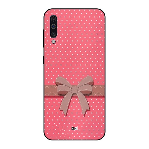 Gift Ribbon Metal Back Case for Galaxy A50