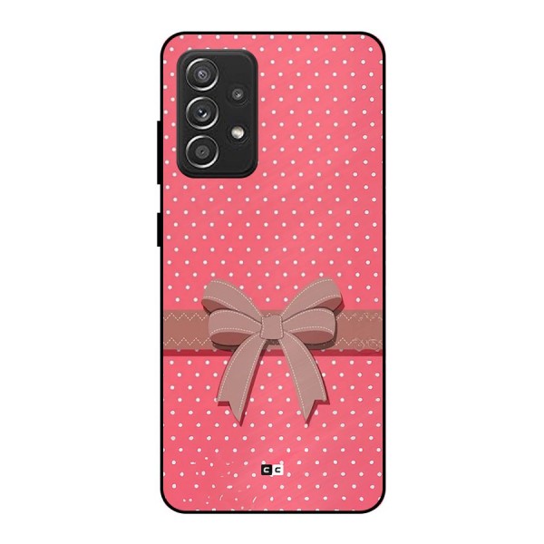 Gift Ribbon Metal Back Case for Galaxy A52