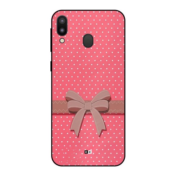 Gift Ribbon Metal Back Case for Galaxy M20