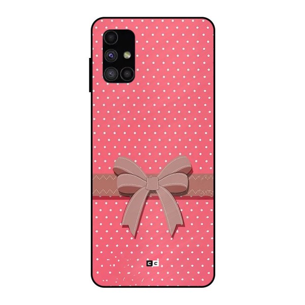 Gift Ribbon Metal Back Case for Galaxy M51