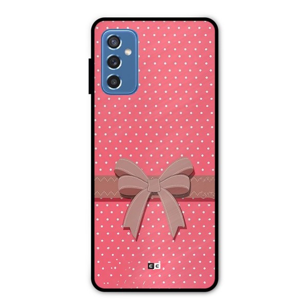 Gift Ribbon Metal Back Case for Galaxy M52 5G