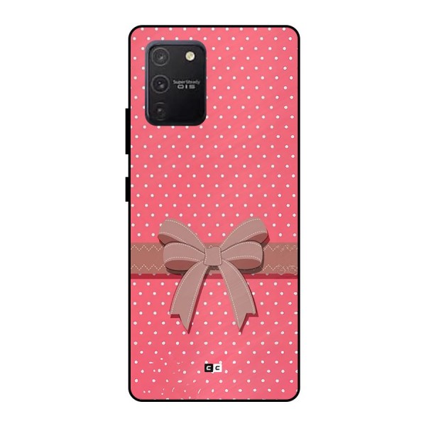 Gift Ribbon Metal Back Case for Galaxy S10 Lite