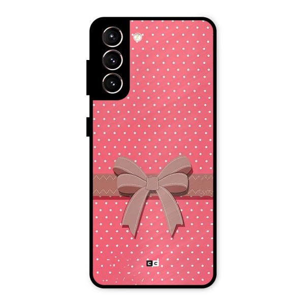 Gift Ribbon Metal Back Case for Galaxy S21 5G