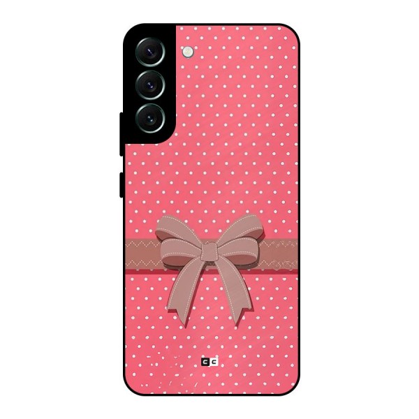 Gift Ribbon Metal Back Case for Galaxy S22 Plus 5G