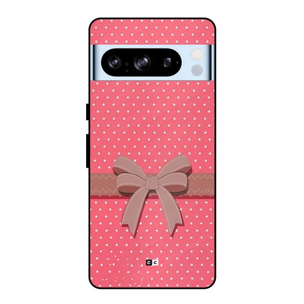 Gift Ribbon Metal Back Case for Google Pixel 8 Pro