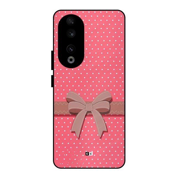 Gift Ribbon Metal Back Case for Honor 90