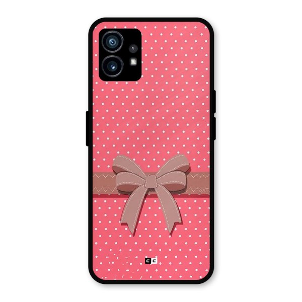 Gift Ribbon Metal Back Case for Nothing Phone 1