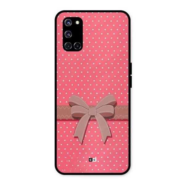 Gift Ribbon Metal Back Case for Oppo A52