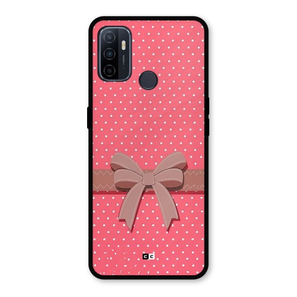 Gift Ribbon Metal Back Case for Oppo A53