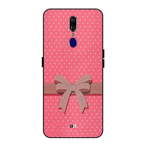 Gift Ribbon Metal Back Case for Oppo F11