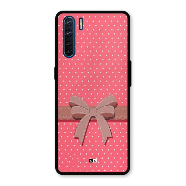 Gift Ribbon Metal Back Case for Oppo F15