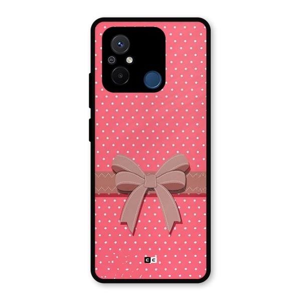 Gift Ribbon Metal Back Case for Poco C55