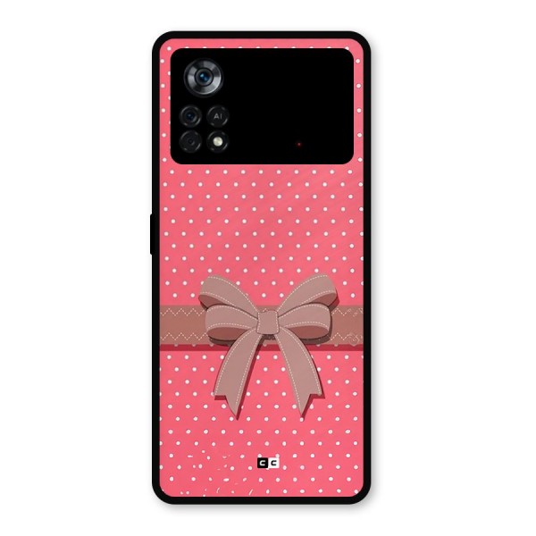 Gift Ribbon Metal Back Case for Poco X4 Pro 5G