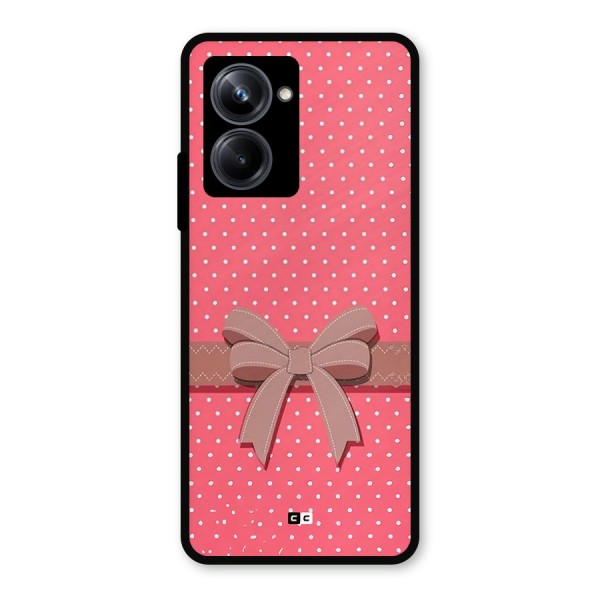 Gift Ribbon Metal Back Case for Realme 10 Pro