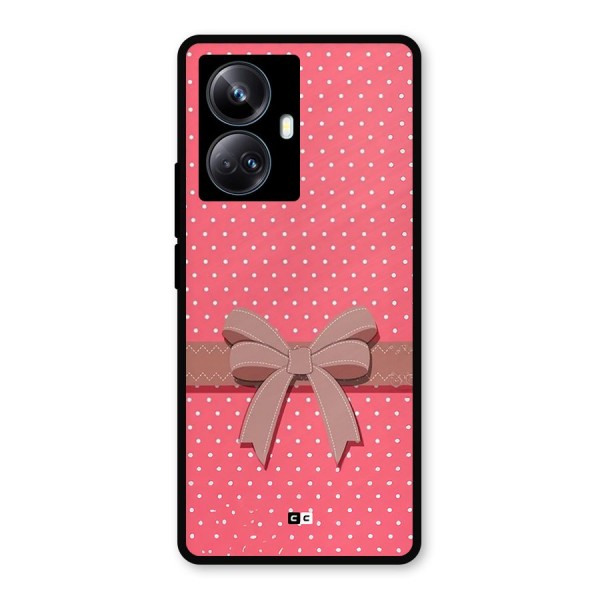 Gift Ribbon Metal Back Case for Realme 10 Pro Plus