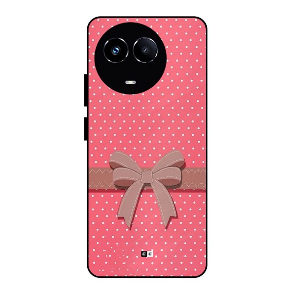 Gift Ribbon Metal Back Case for Realme 11 5G