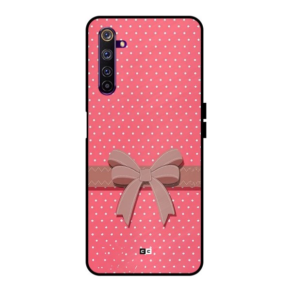 Gift Ribbon Metal Back Case for Realme 6 Pro