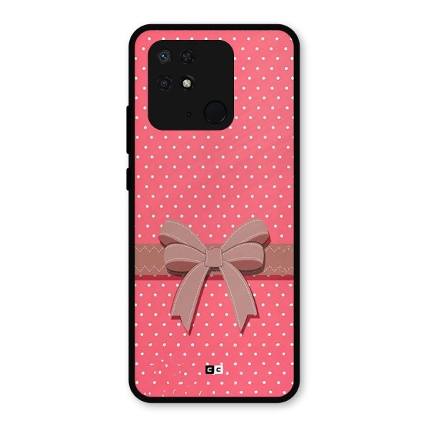 Gift Ribbon Metal Back Case for Redmi 10