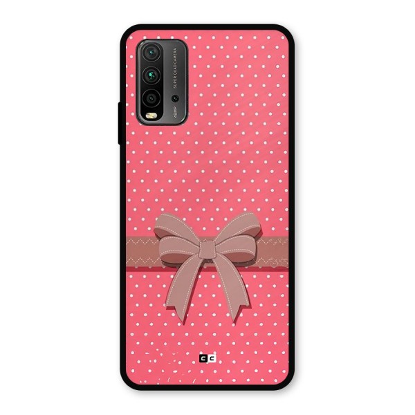 Gift Ribbon Metal Back Case for Redmi 9 Power