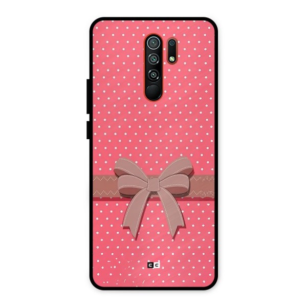 Gift Ribbon Metal Back Case for Redmi 9 Prime