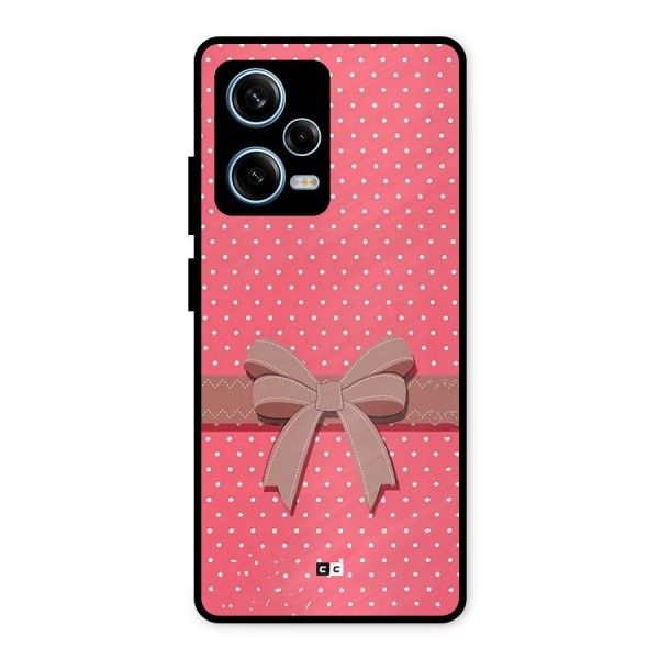 Gift Ribbon Metal Back Case for Redmi Note 12 Pro