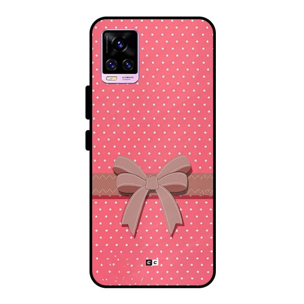 Gift Ribbon Metal Back Case for Vivo V20 Pro