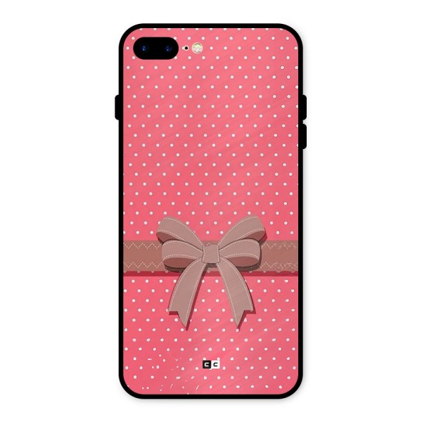 Gift Ribbon Metal Back Case for iPhone 8 Plus