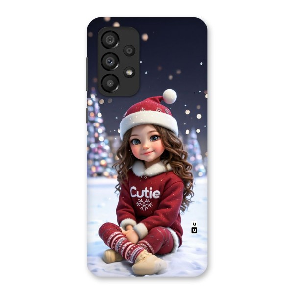 Girl In Snow Back Case for Galaxy A33 5G