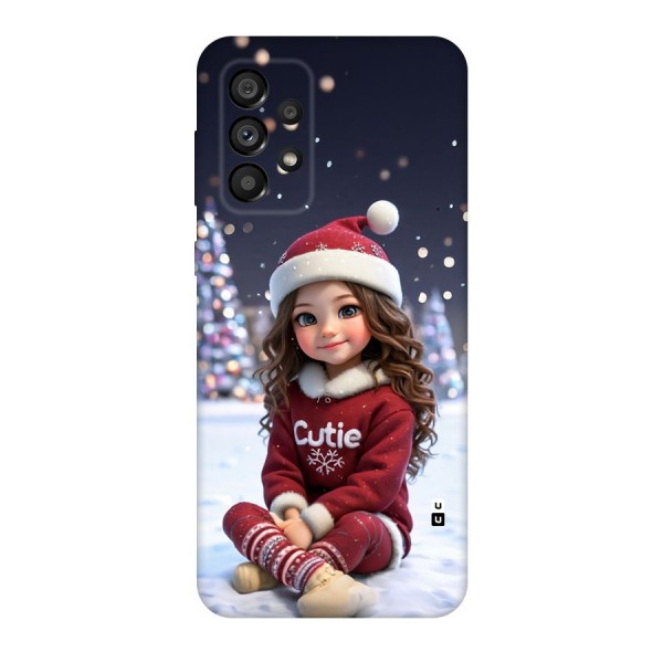 Girl In Snow Back Case for Galaxy A73 5G