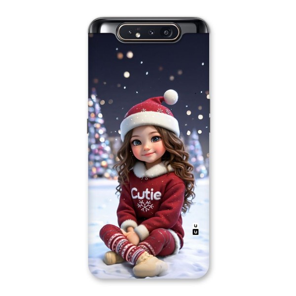 Girl In Snow Back Case for Galaxy A80