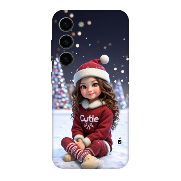 Girl In Snow Back Case for Galaxy S23