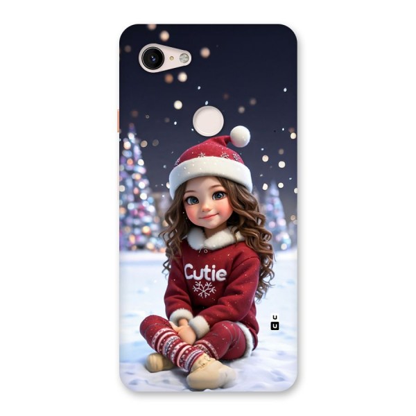 Girl In Snow Back Case for Google Pixel 3 XL