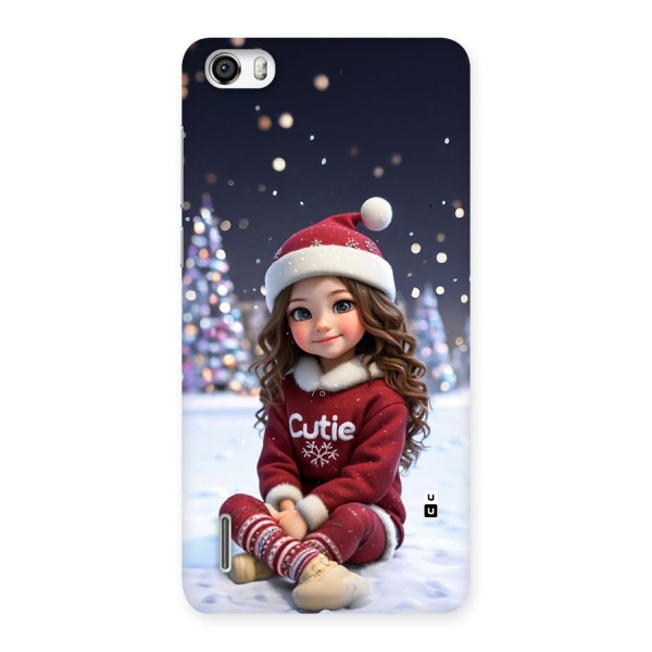 Girl In Snow Back Case for Honor 6