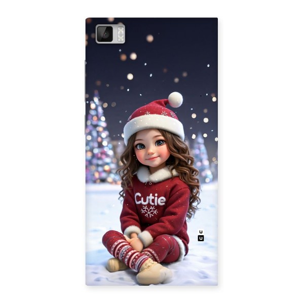 Girl In Snow Back Case for Mi3