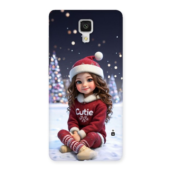 Girl In Snow Back Case for Mi4