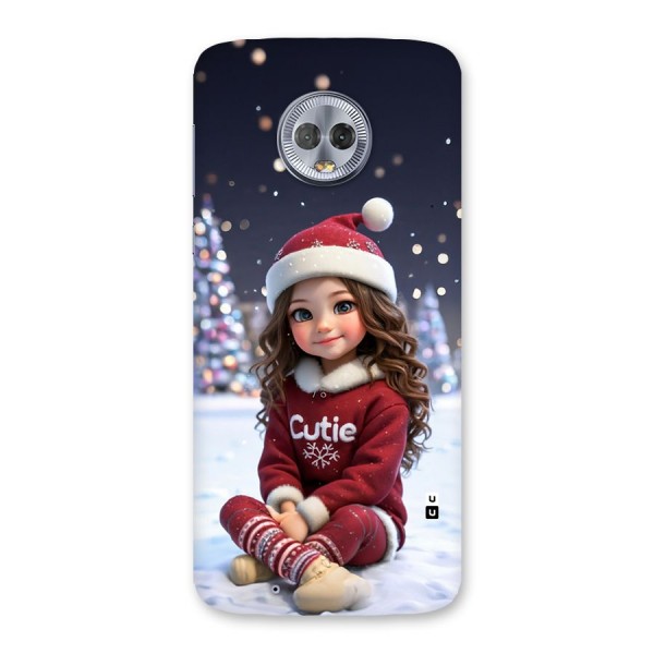 Girl In Snow Back Case for Moto G6